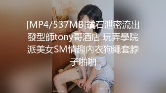 [MP4/537MB]鑽石泄密流出發型師tony哥酒店 玩弄學院派美女SM情趣內衣狗繩套脖子啪啪